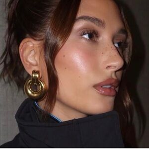 Gold Double Knot Hoops